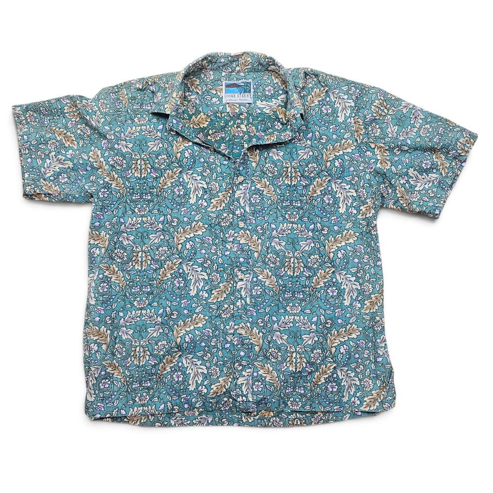 COOKE STREET Hawaiian Shirt Mens XL VTG 90s Hawaii Floral Aloha Retro Resortwear